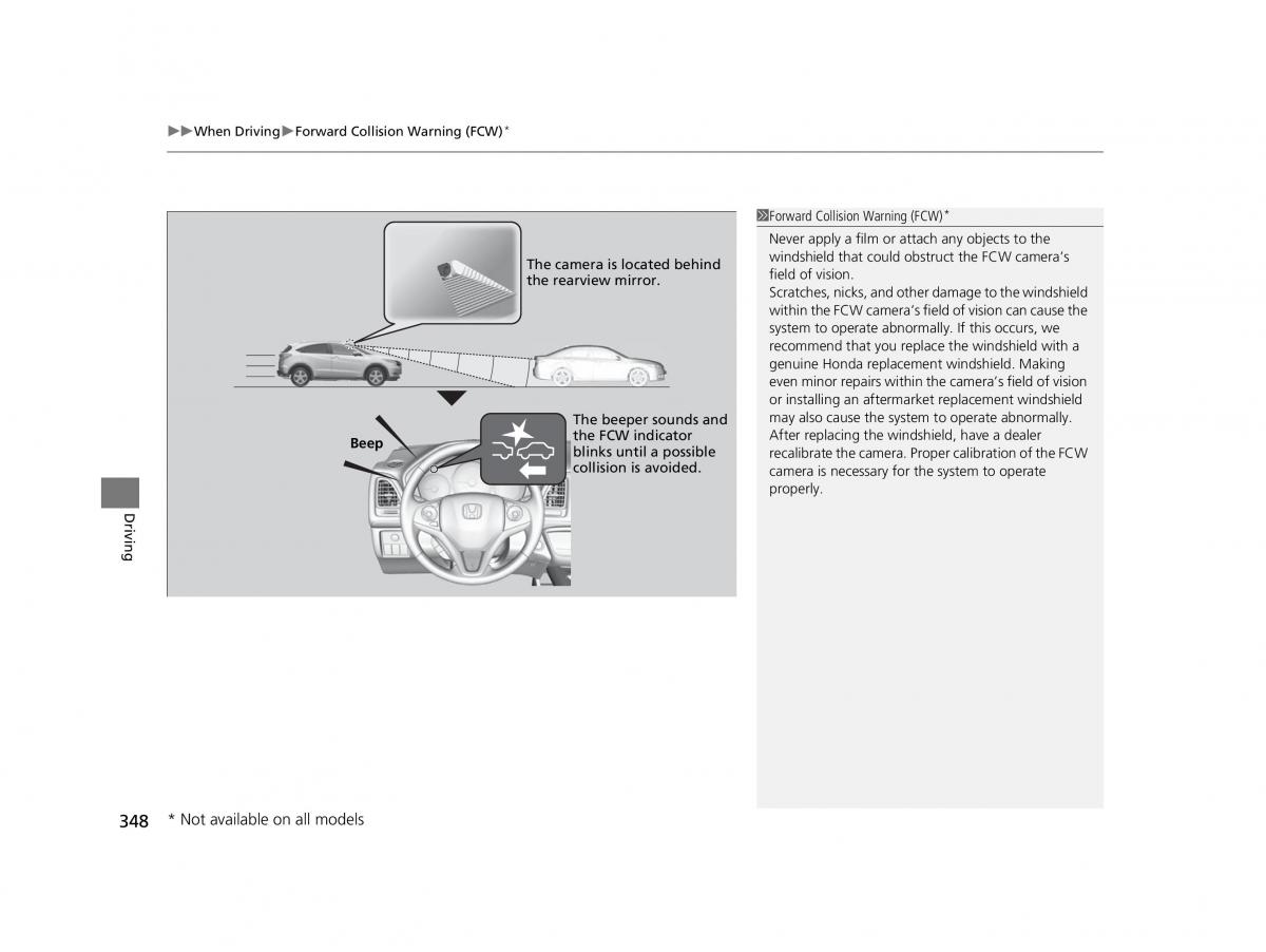 Honda HR V II 2 owners manual / page 349