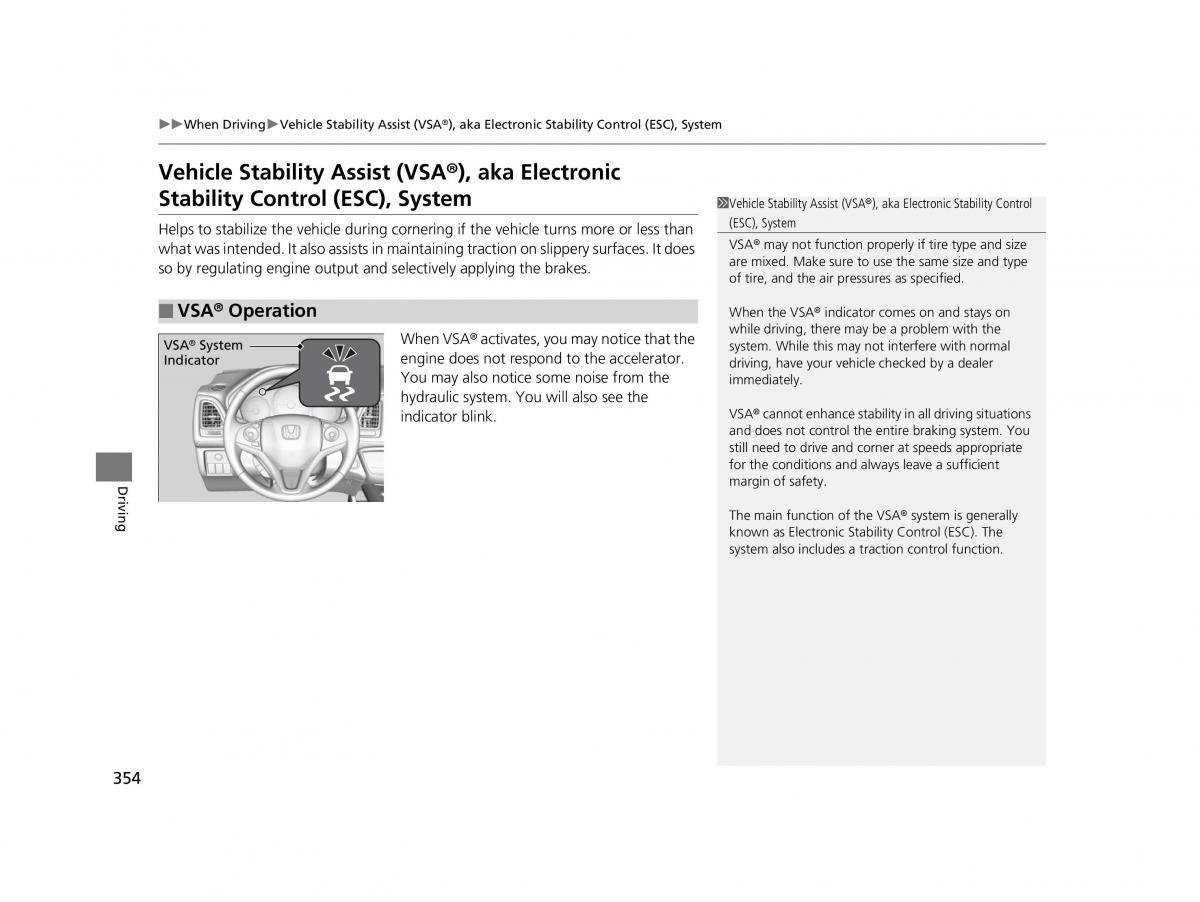 Honda HR V II 2 owners manual / page 355