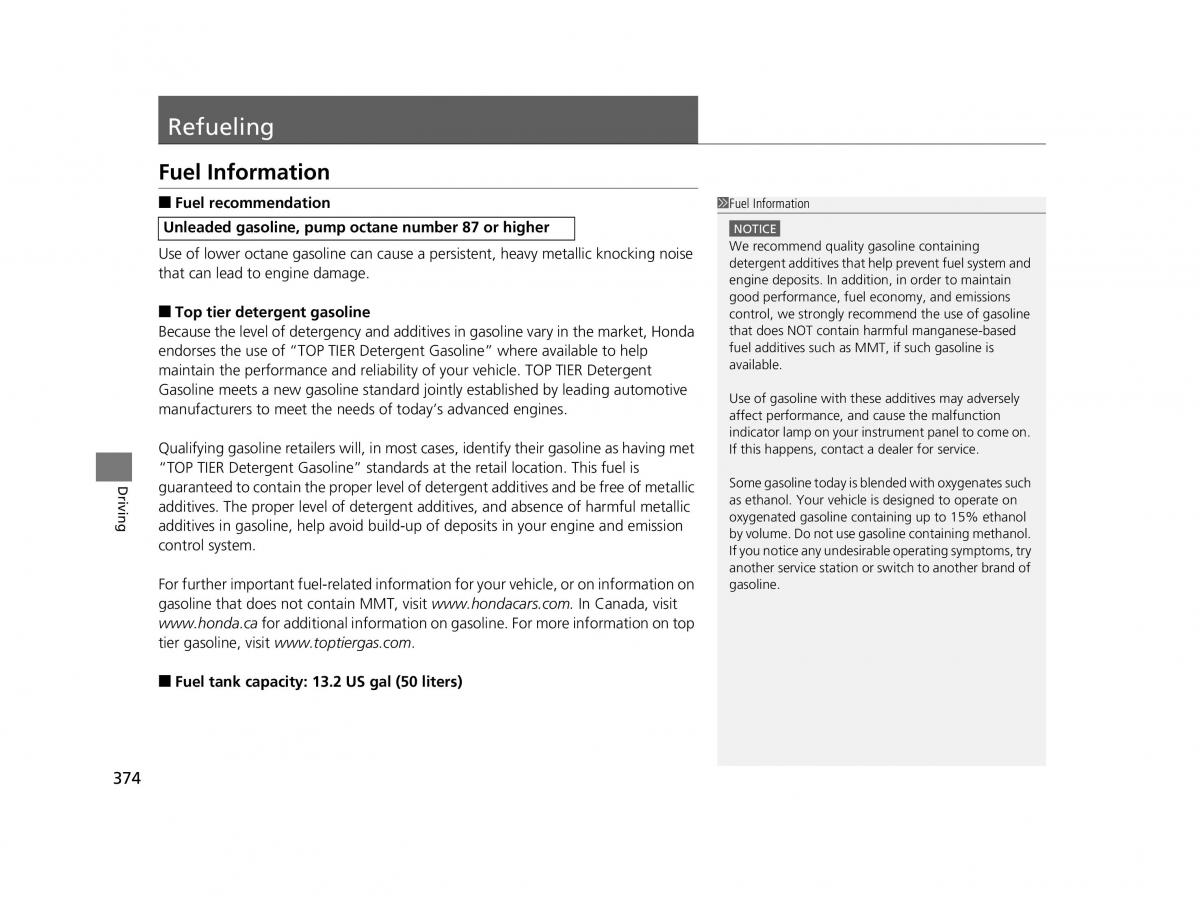 Honda HR V II 2 owners manual / page 375