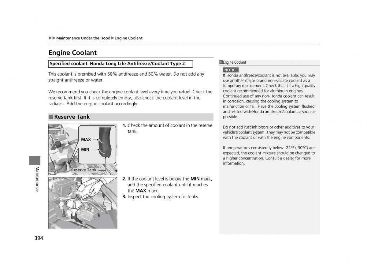 Honda HR V II 2 owners manual / page 395