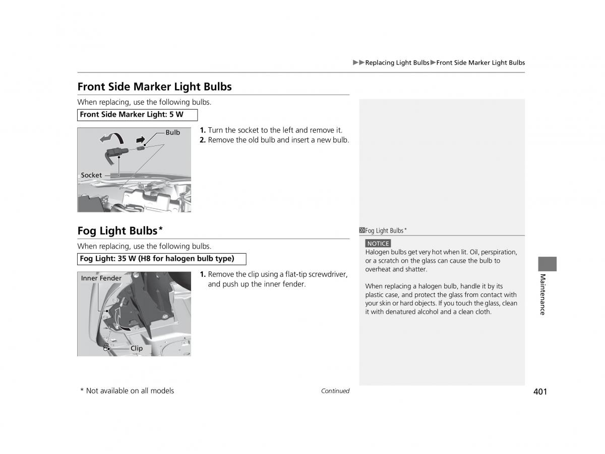 Honda HR V II 2 owners manual / page 402