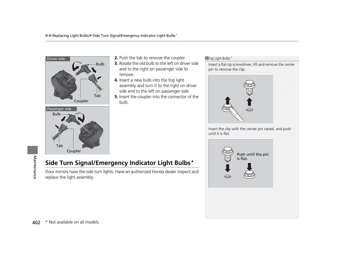 Honda HR V II 2 owners manual / page 403