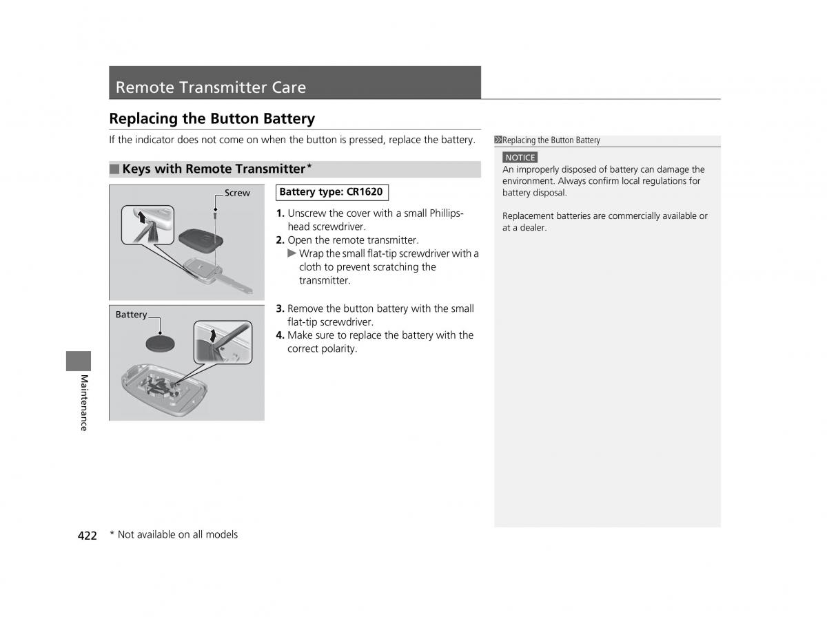 Honda HR V II 2 owners manual / page 423