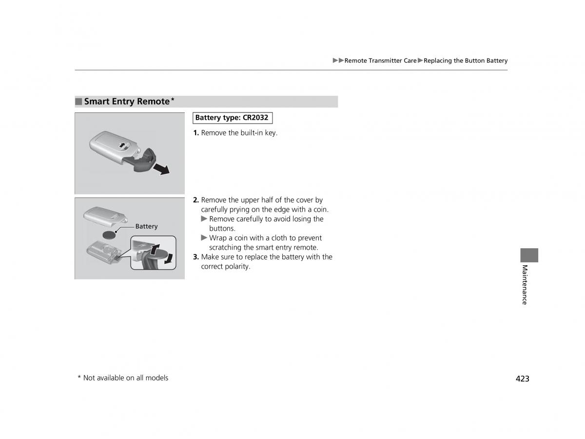 Honda HR V II 2 owners manual / page 424