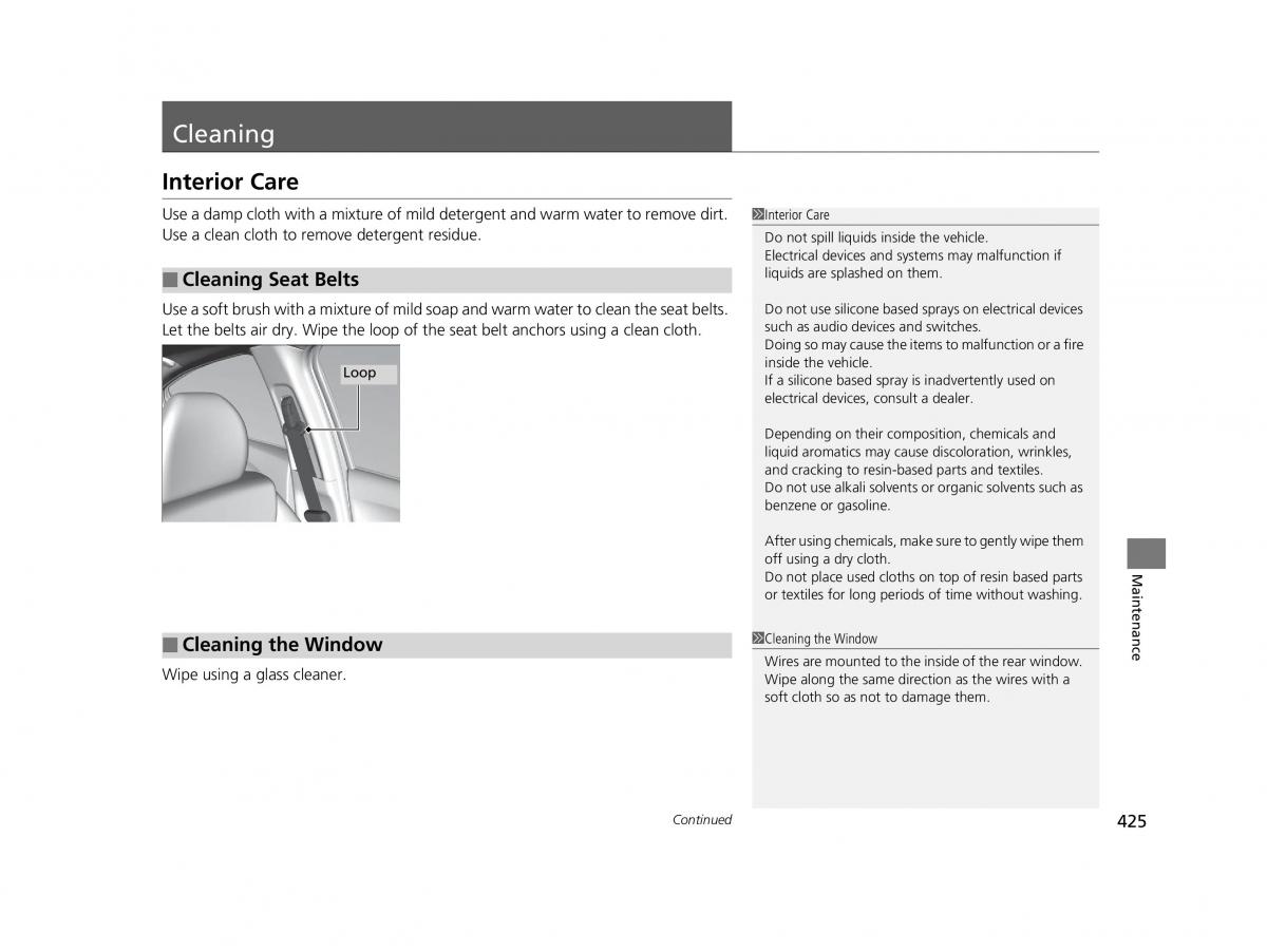 Honda HR V II 2 owners manual / page 426