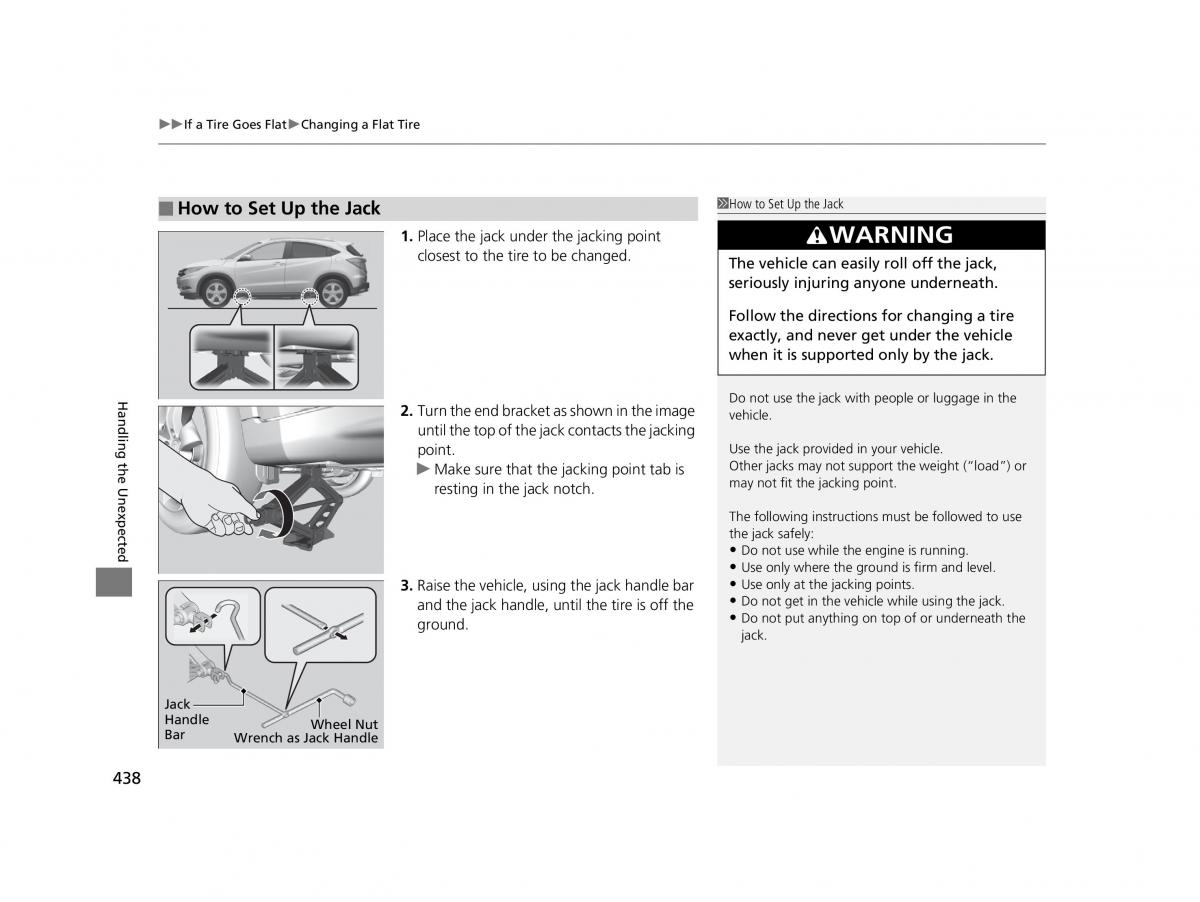 Honda HR V II 2 owners manual / page 439