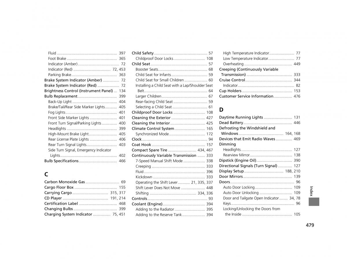 Honda HR V II 2 owners manual / page 480