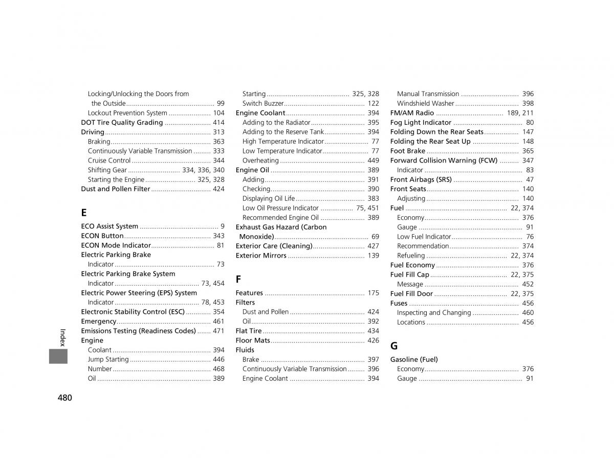 Honda HR V II 2 owners manual / page 481