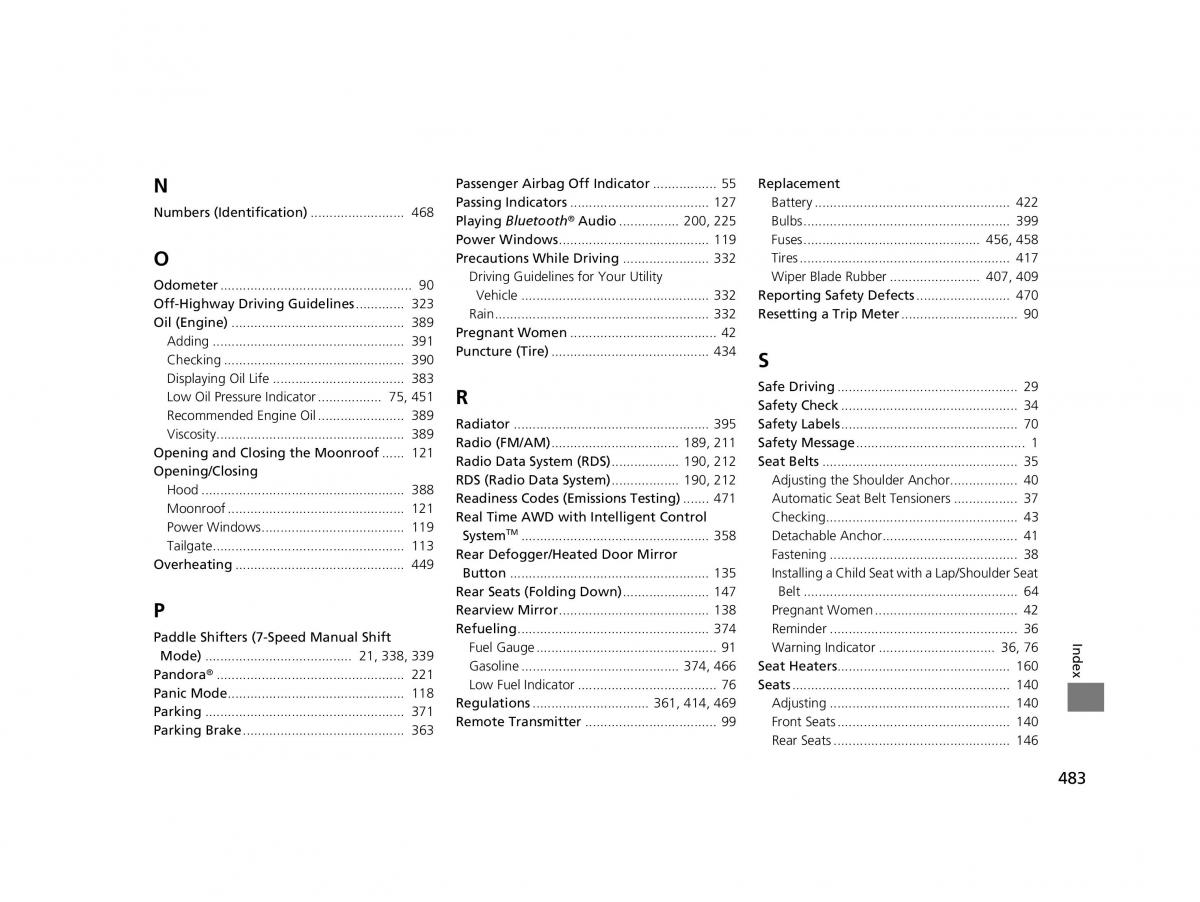 Honda HR V II 2 owners manual / page 484