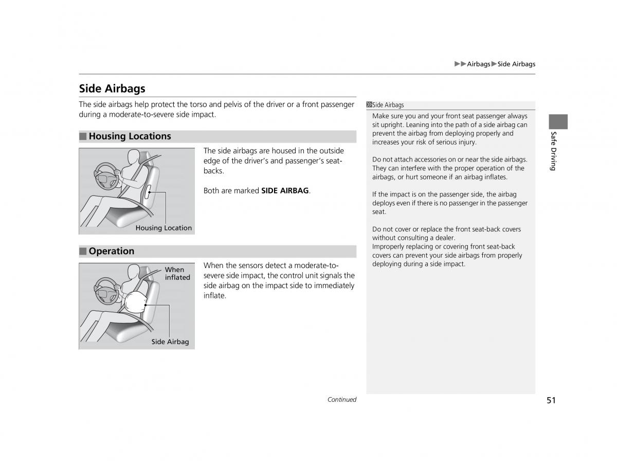 Honda HR V II 2 owners manual / page 52