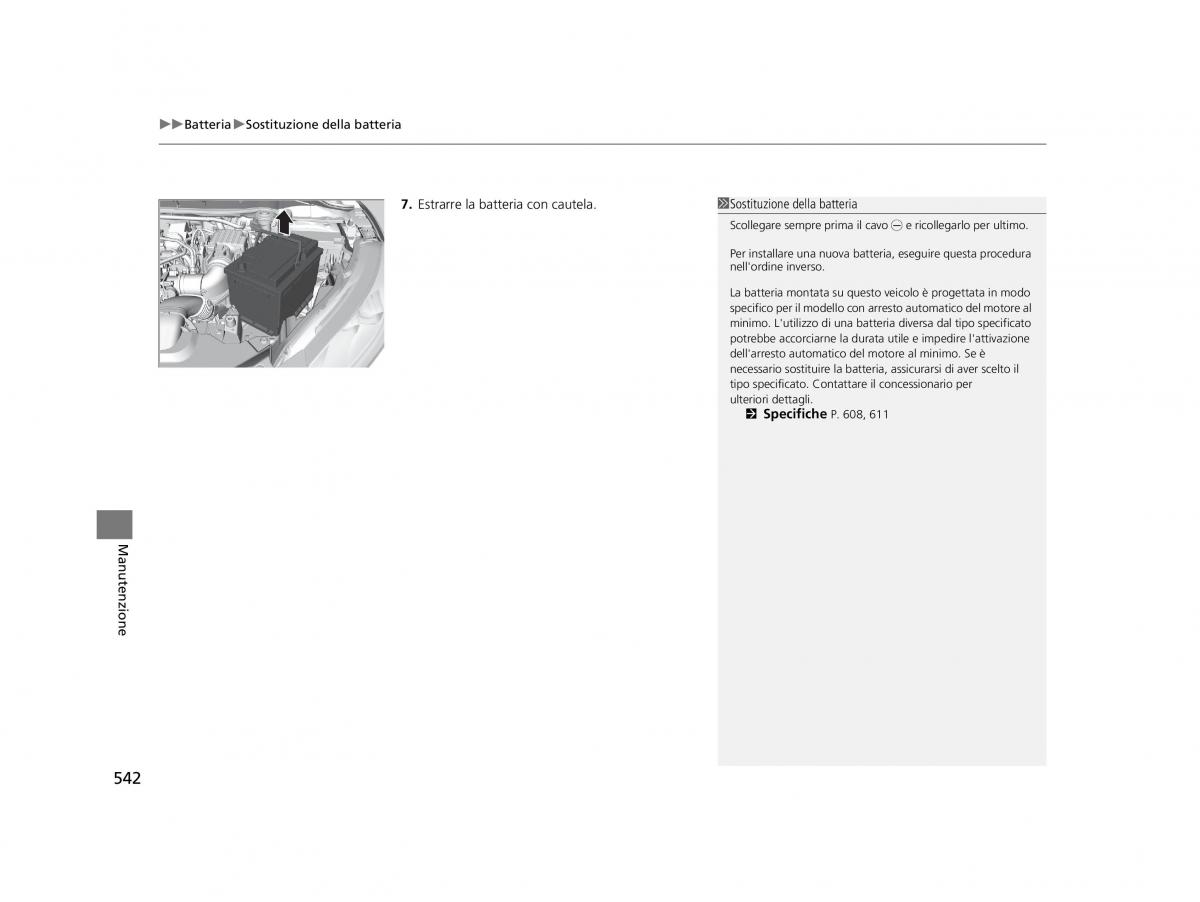 Honda HR V II 2 manuale del proprietario / page 543