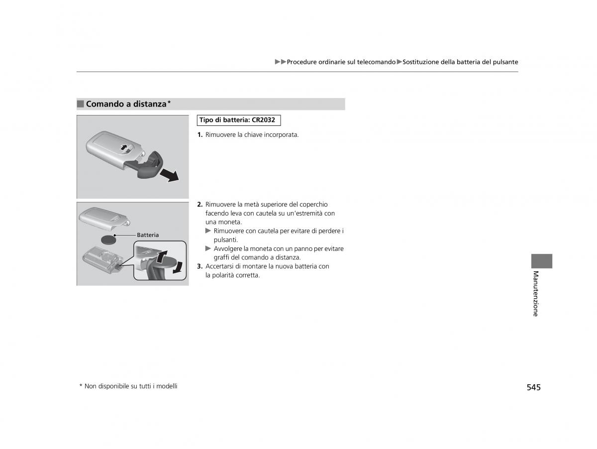 Honda HR V II 2 manuale del proprietario / page 546