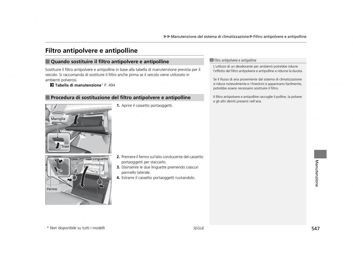 Honda HR V II 2 manuale del proprietario / page 548