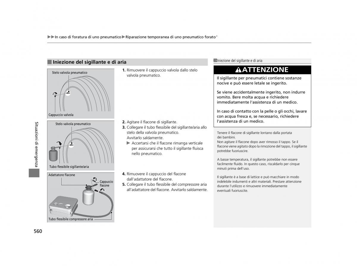 Honda HR V II 2 manuale del proprietario / page 561