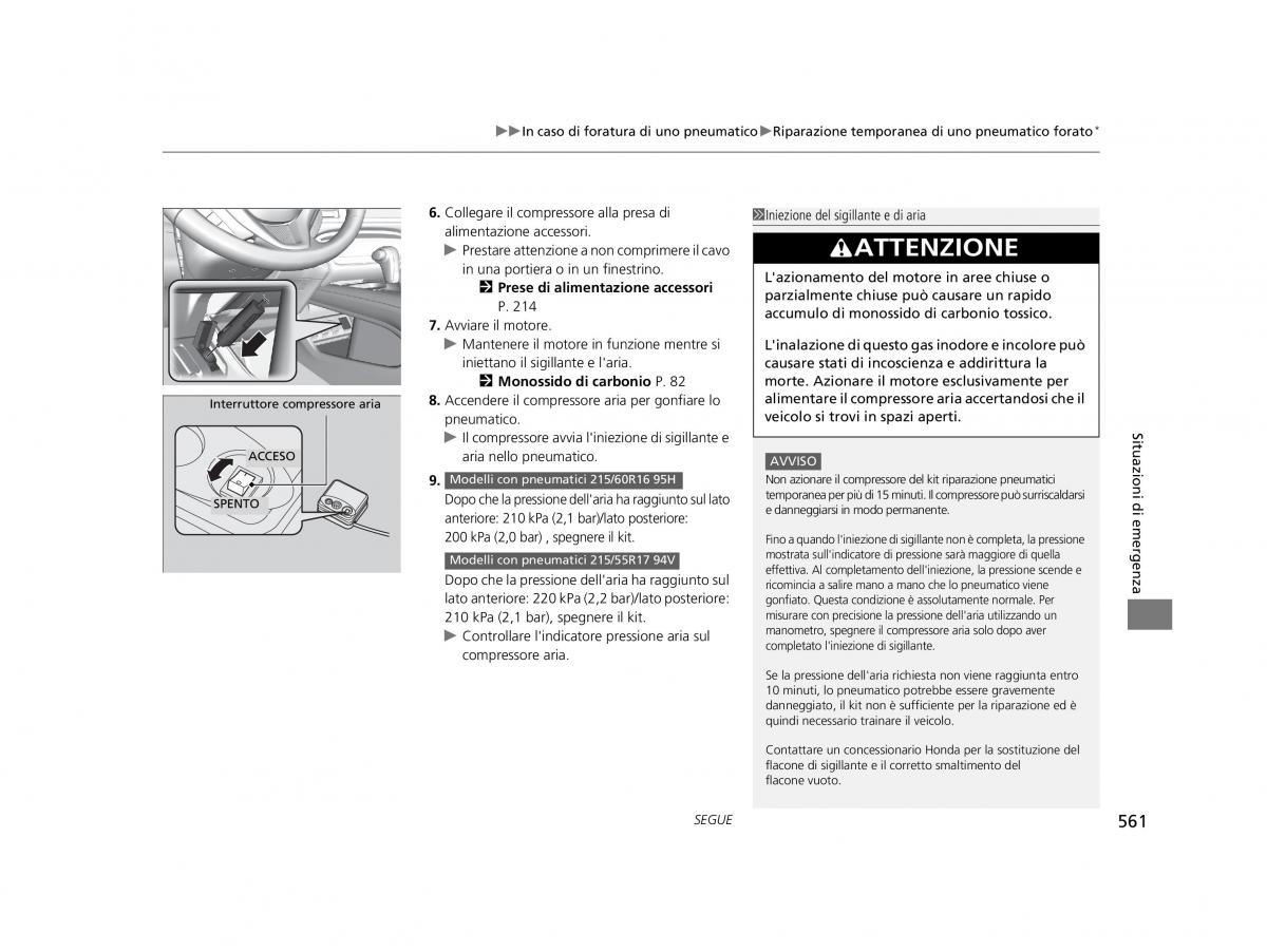 Honda HR V II 2 manuale del proprietario / page 562