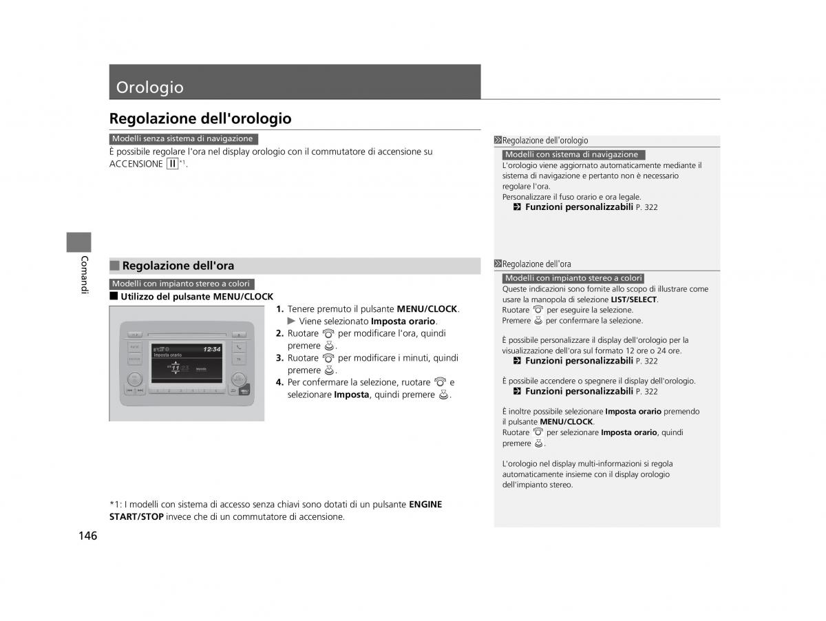 Honda HR V II 2 manuale del proprietario / page 147