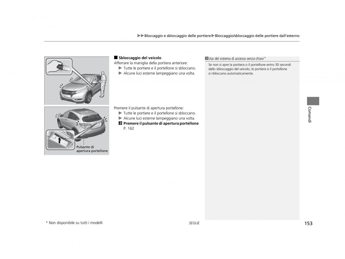 Honda HR V II 2 manuale del proprietario / page 154