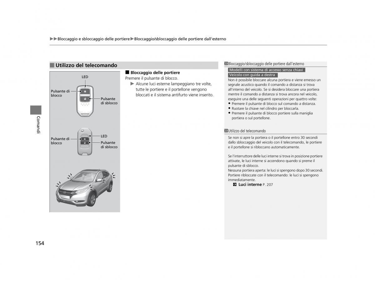 Honda HR V II 2 manuale del proprietario / page 155