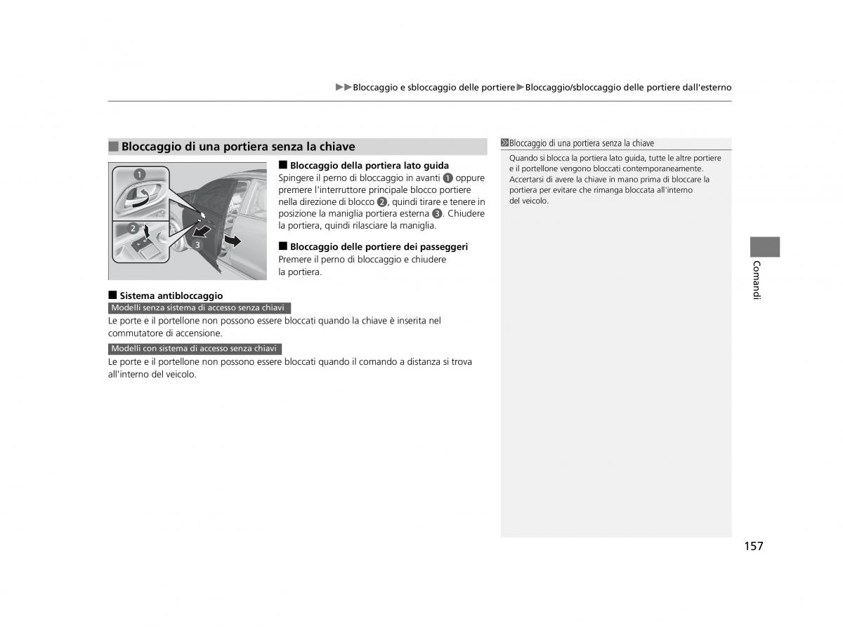 Honda HR V II 2 manuale del proprietario / page 158