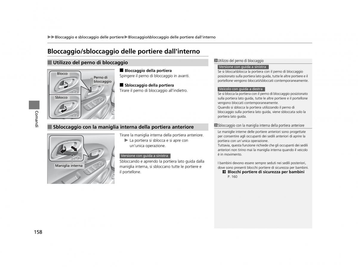 Honda HR V II 2 manuale del proprietario / page 159