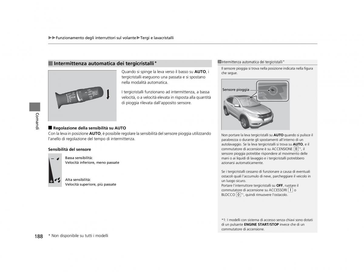 Honda HR V II 2 manuale del proprietario / page 189