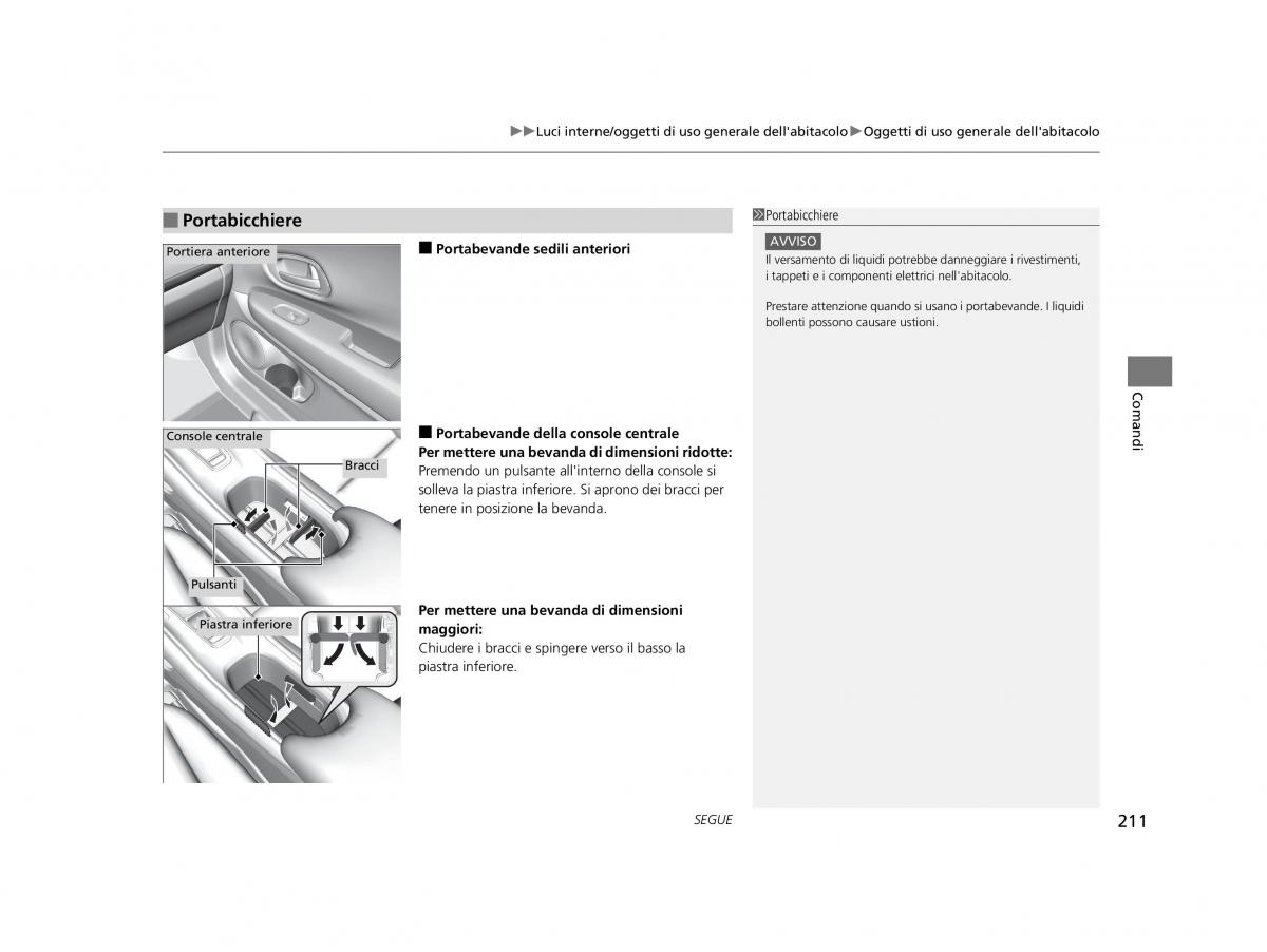 Honda HR V II 2 manuale del proprietario / page 212