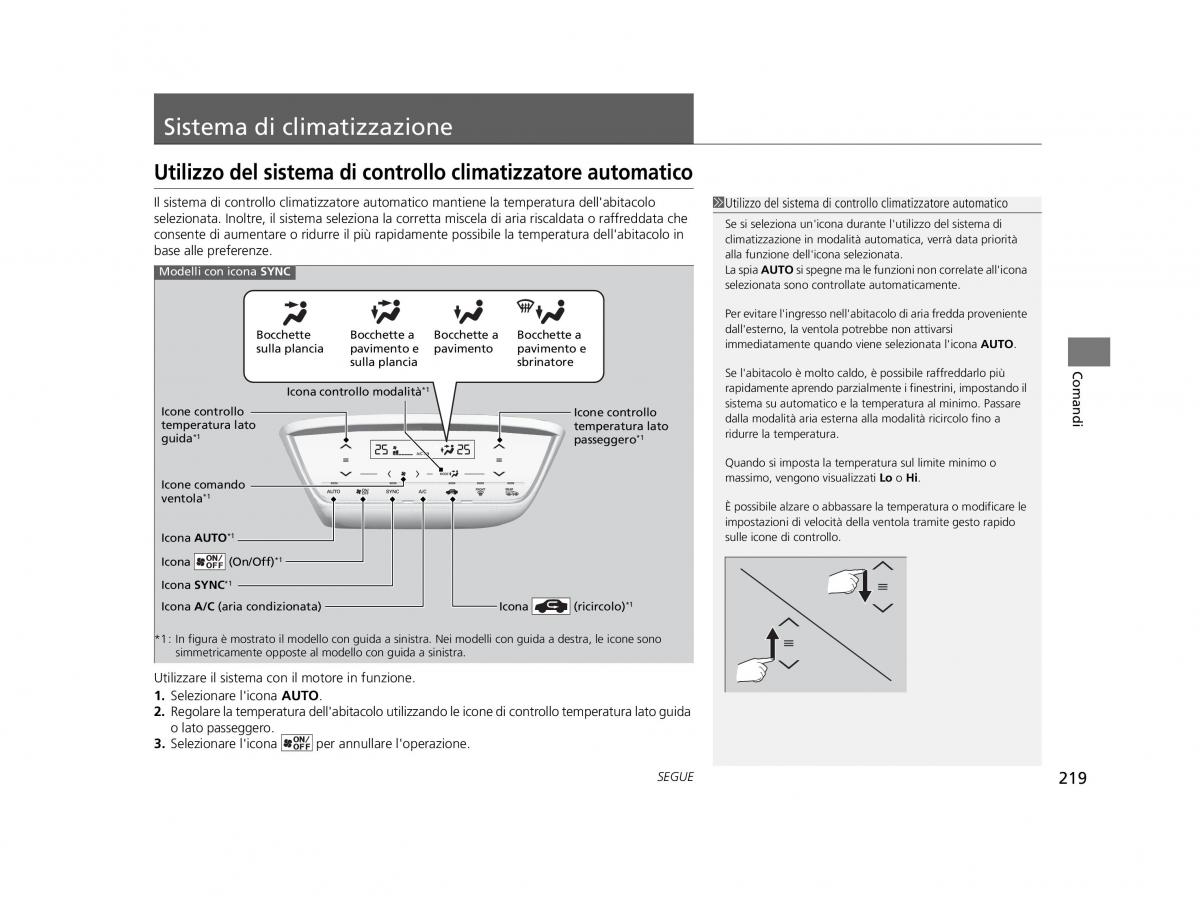 Honda HR V II 2 manuale del proprietario / page 220