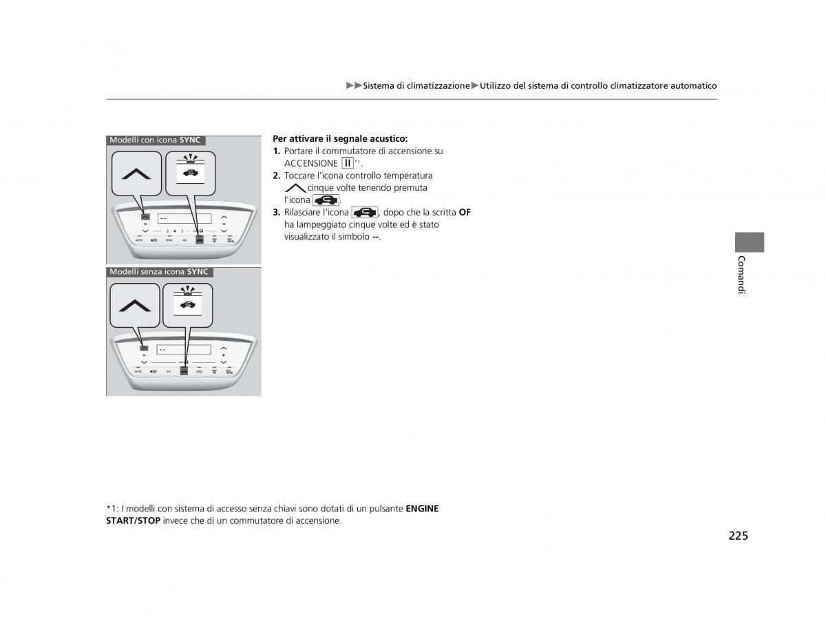 Honda HR V II 2 manuale del proprietario / page 226