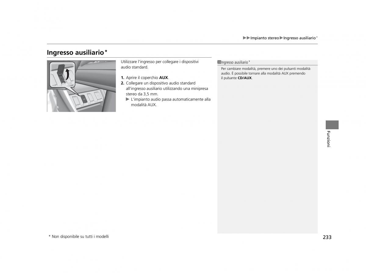 Honda HR V II 2 manuale del proprietario / page 234