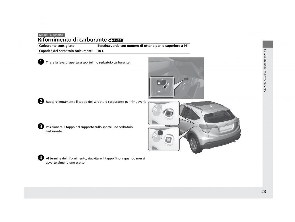 Honda HR V II 2 manuale del proprietario / page 24