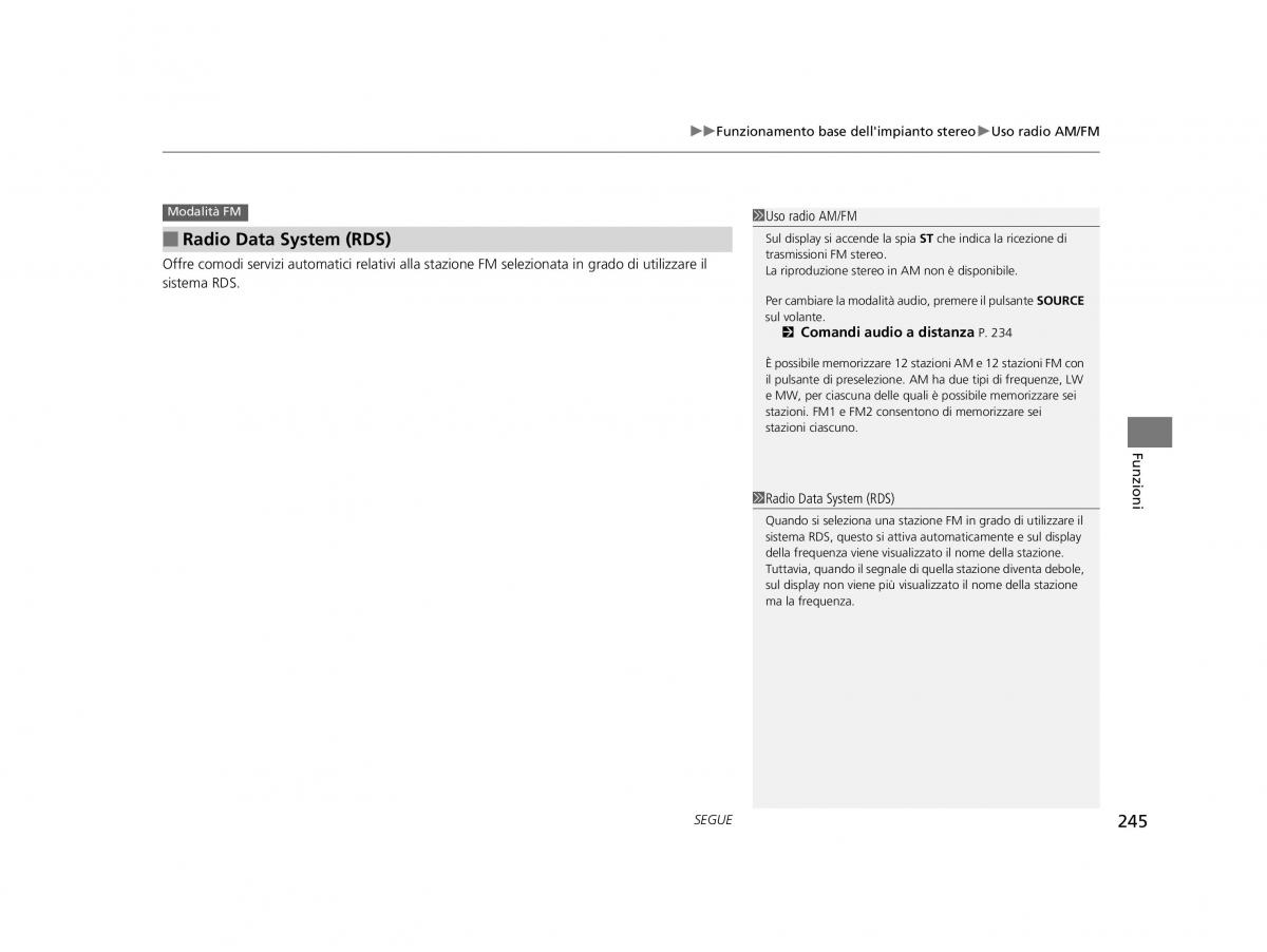 Honda HR V II 2 manuale del proprietario / page 246