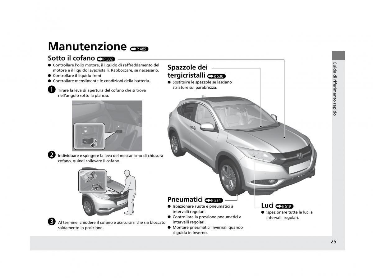 Honda HR V II 2 manuale del proprietario / page 26