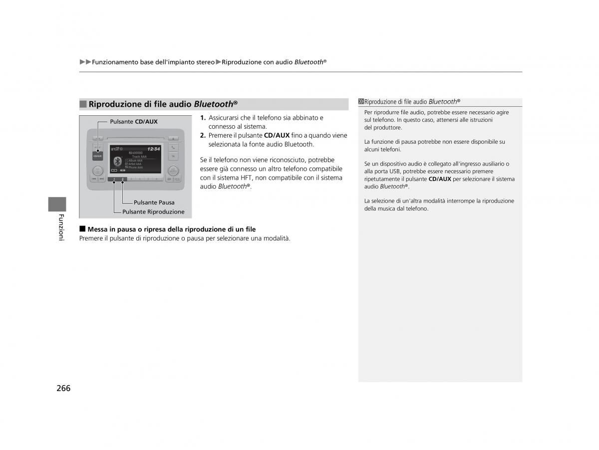 Honda HR V II 2 manuale del proprietario / page 267