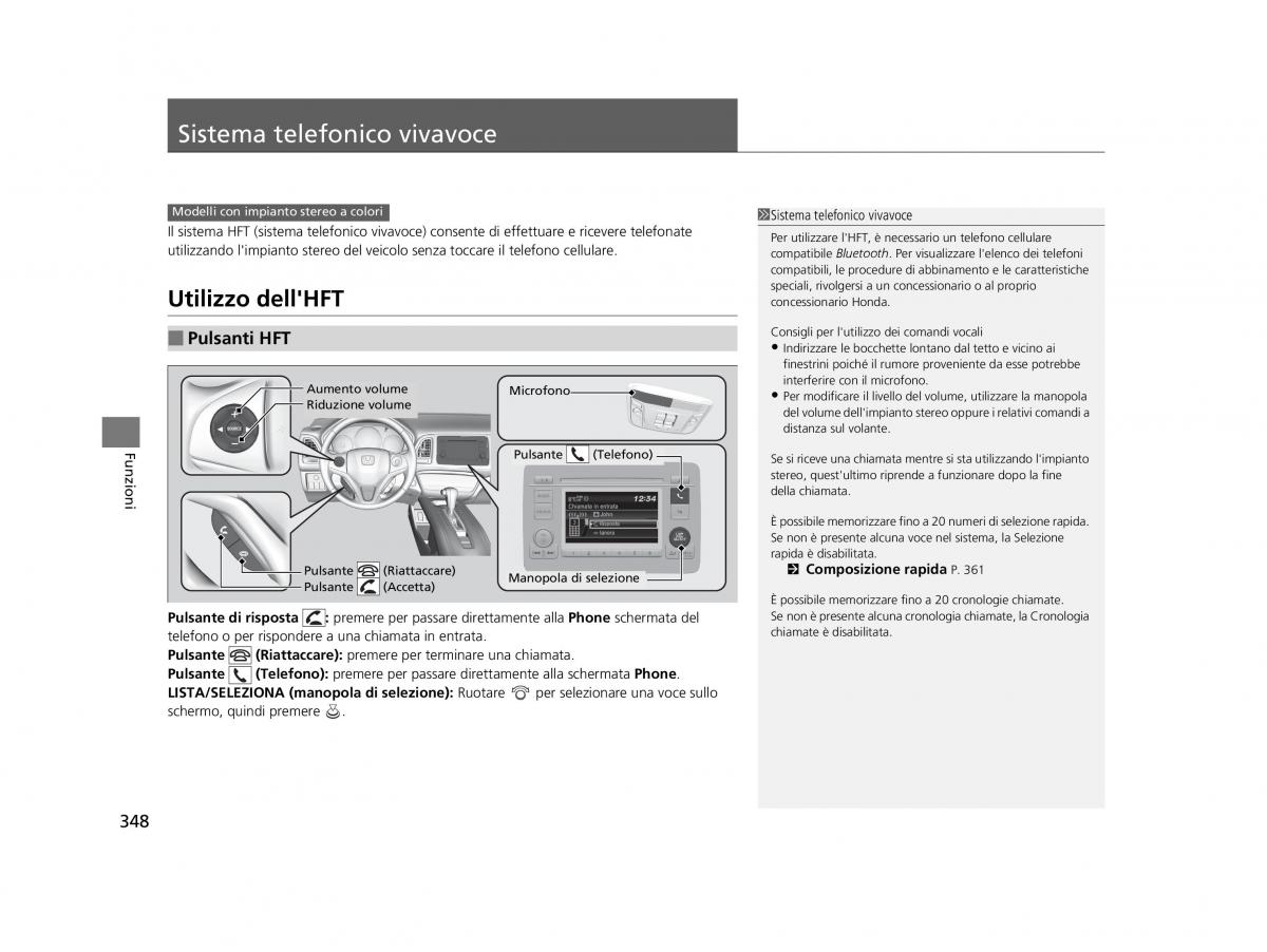 Honda HR V II 2 manuale del proprietario / page 349