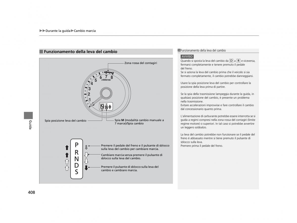 Honda HR V II 2 manuale del proprietario / page 409