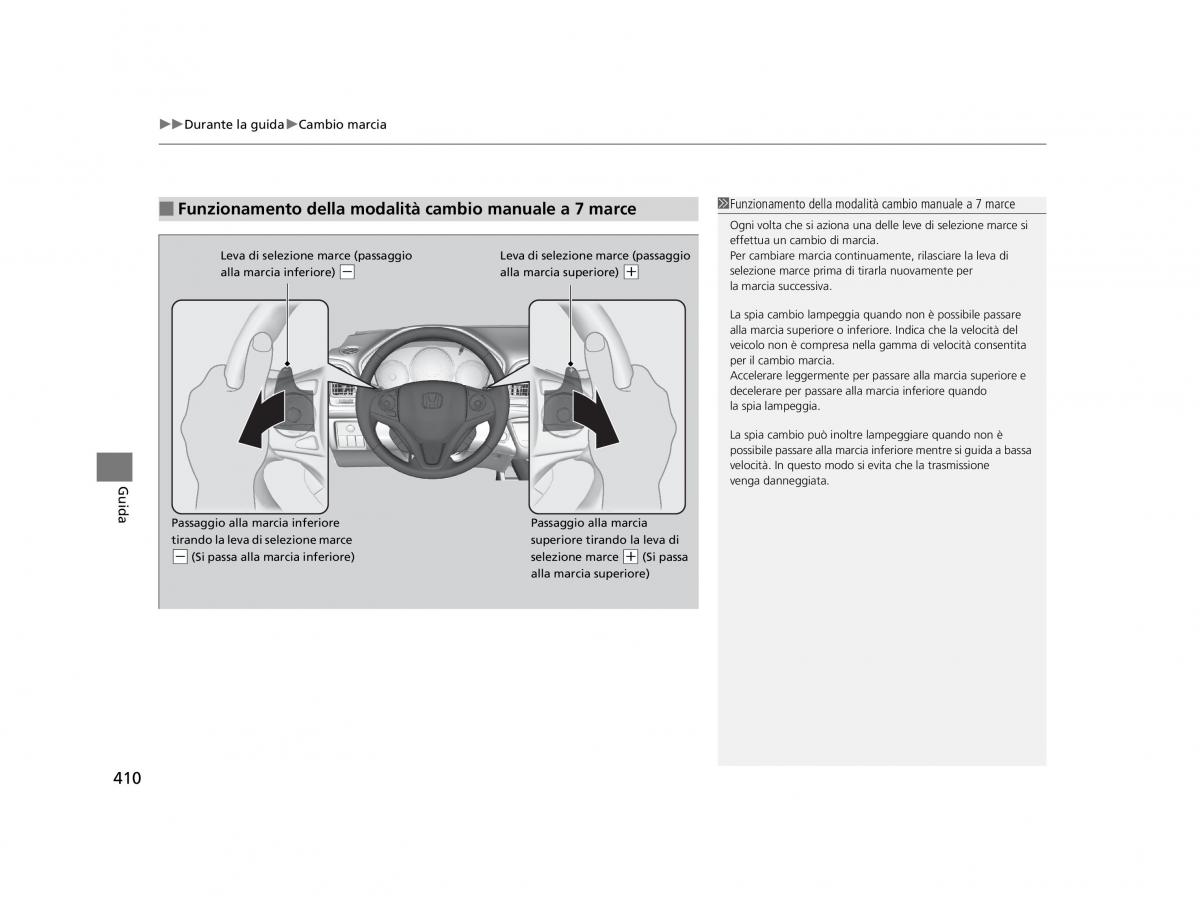 Honda HR V II 2 manuale del proprietario / page 411