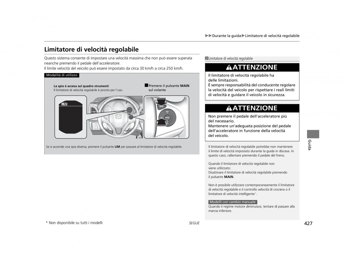 Honda HR V II 2 manuale del proprietario / page 428