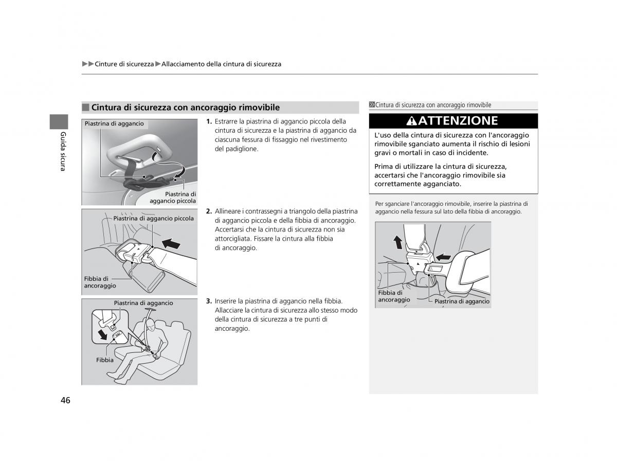 Honda HR V II 2 manuale del proprietario / page 47