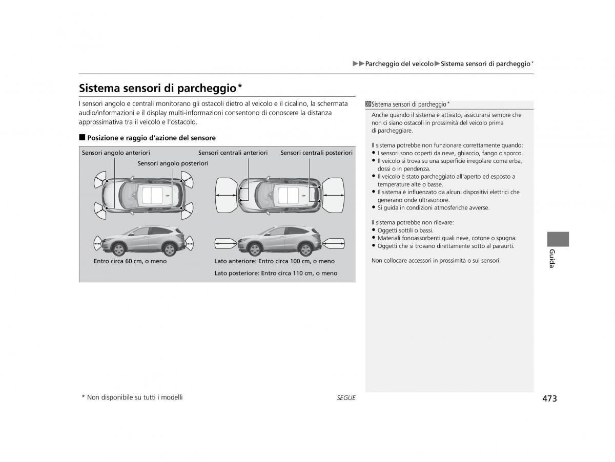 Honda HR V II 2 manuale del proprietario / page 474