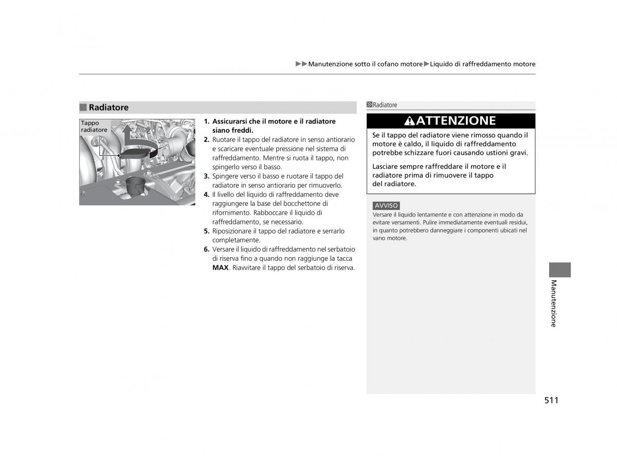 Honda HR V II 2 manuale del proprietario / page 512