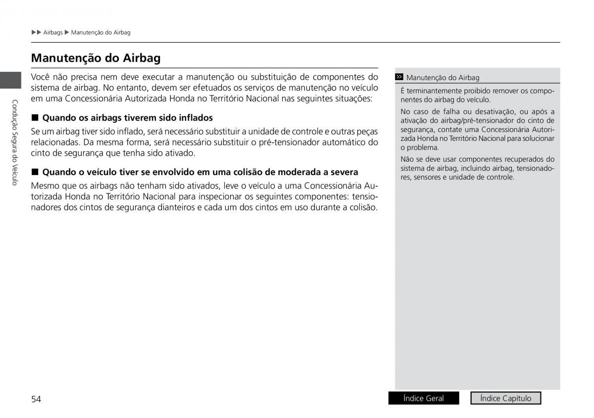 Honda HR V II 2 manual del propietario / page 62