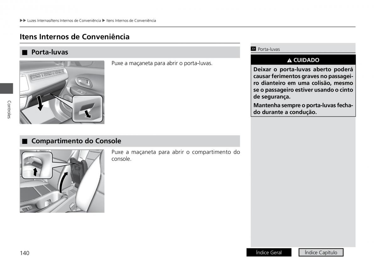 Honda HR V II 2 manual del propietario / page 148