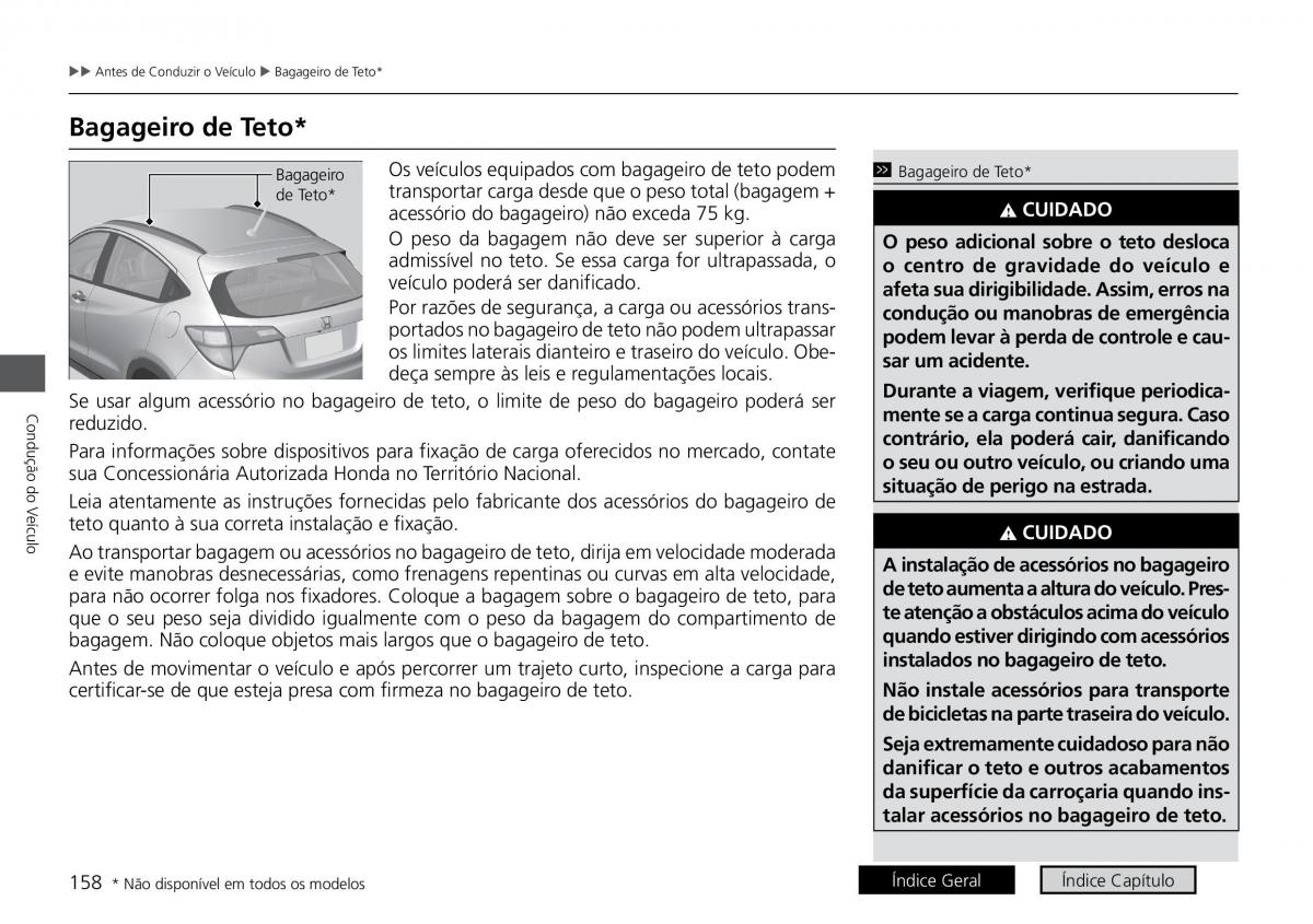 Honda HR V II 2 manual del propietario / page 166