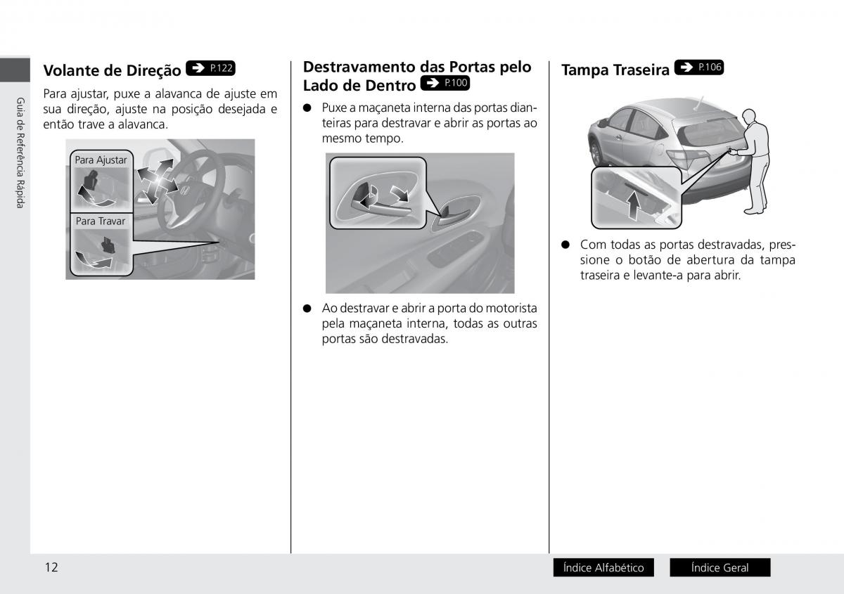 Honda HR V II 2 manual del propietario / page 20