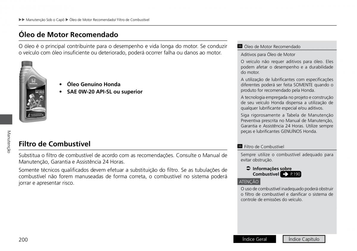 Honda HR V II 2 manual del propietario / page 208