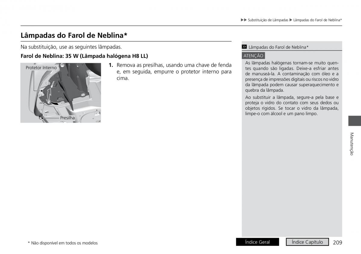 Honda HR V II 2 manual del propietario / page 217