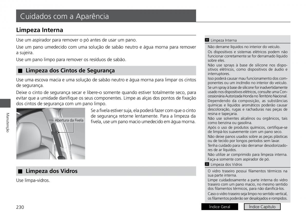 Honda HR V II 2 manual del propietario / page 238