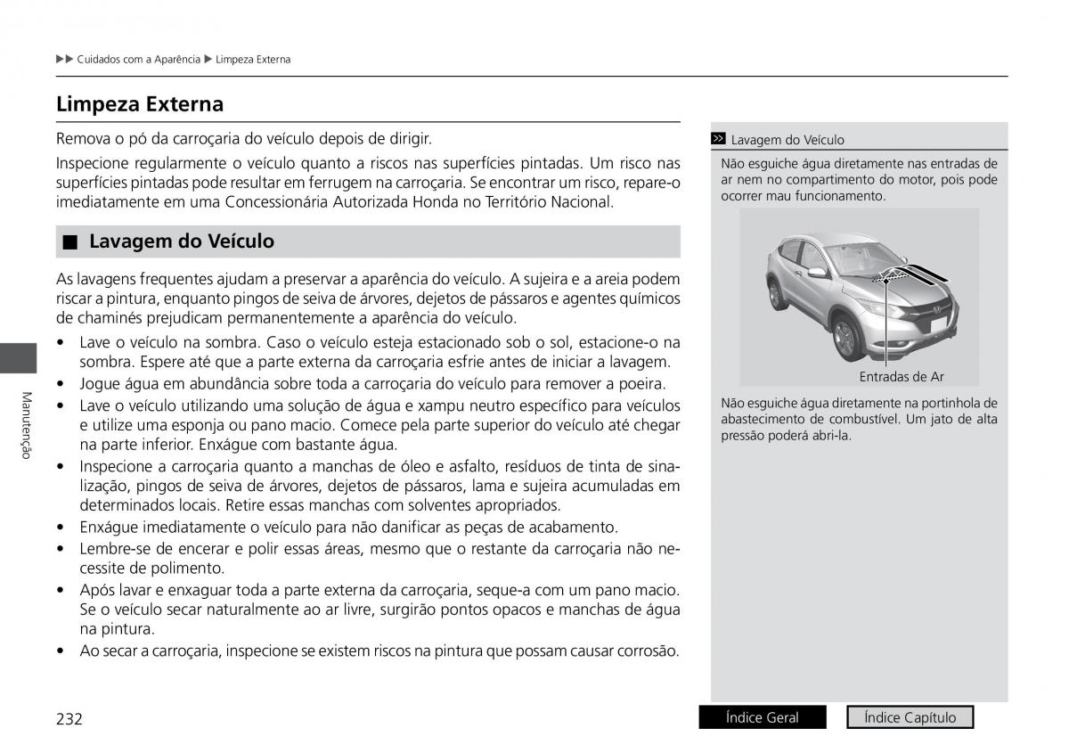 Honda HR V II 2 manual del propietario / page 240