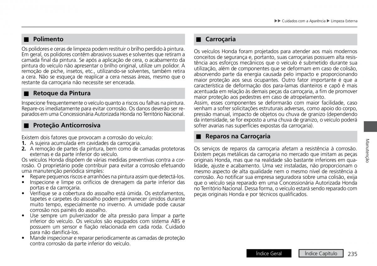 Honda HR V II 2 manual del propietario / page 243