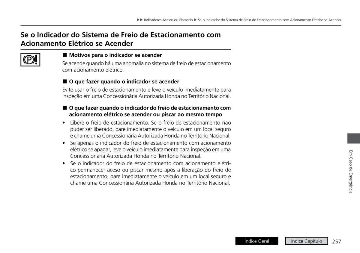 Honda HR V II 2 manual del propietario / page 265